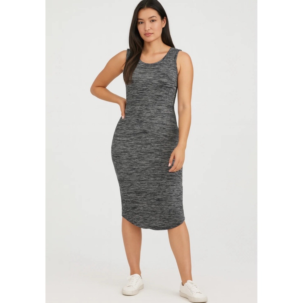 Aritzia Wilfred Free Dress Sz S Bruni Sleveless Bodycon Jersey Knit Stretch Tank